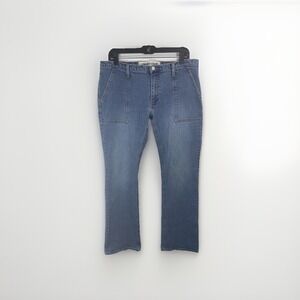 Vtg Y2K Gap Long And Lean Jeans Size 12 Flare  Snap‎ Back Pockets From 2002